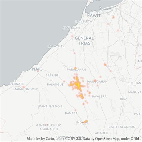 cabuco trece martires zip code